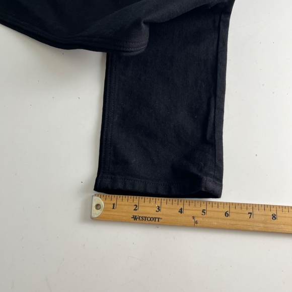 Tobacco Motorwear Co Black Denim Lined Straight Leg Cushioned Jeans Mens 28 x 32 - Picture 11 of 12